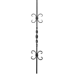 Alberts Geländer-Zierstab L: 900 mm, Typ2015, roh, 12 x 12 | Treppengeländer-Ornament