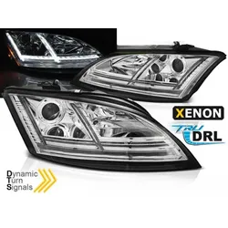 XENON LED Tagfahrlicht Scheinwerfer für Audi TT 8J 06-10 chrom