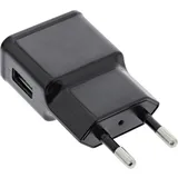 InLine USB Ladegerät Single, Netzteil, 100-240V zu 5V/1,2A, schwarz