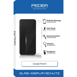 PEDEA Displayschutzglas "Display-Schutzglas", transparent, B:9,70cm H:1,80cm T:21,40mm, Displayfolien, Displayschutz Kratzschutz Tempered Glas passgenau, Displayschutzfolie