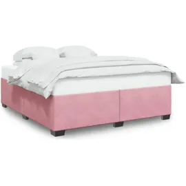 vidaXL Bettgestell 200 x 200 cm Rosa