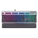 Thermaltake Argent K6 RGB Gaming Keyboard Titanium, MX LOW PROFILE RED, USB, DE (GKB-KB6-LRSRGR-01)