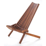 LECO Holzliegestuhl MIRA – Klappbarer Gartenstuhl aus wetterfestem Hartholz – Akazienholz FSC® 100%