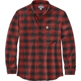 CARHARTT Rugged Flex Flannel Hemd, schwarz-rot, Größe S