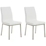 CLP 2er Set Esszimmerstühle Colmar weiß
