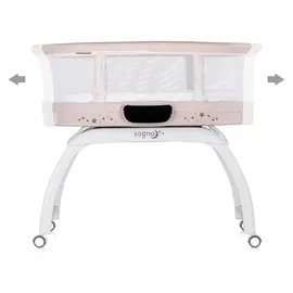 Chipolino Beistellbett Sogno 2 in 1 Spieltisch, Fernbedienung, eingebaute Waage beige