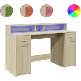 vidaXL Schreibtisch Sonoma Eiche braun