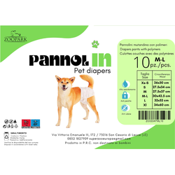 PannolIN Windeln für Hündinnen  Größe M-L 30x42,5cm 10 Stück/Packung. (Rabatt für Stammkunden 3%)