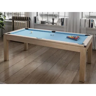Vente-unique-Multifunktionstisch Billard & Tischtennis - 213 x 112 x 81,5 cm - Blau - Balthazar