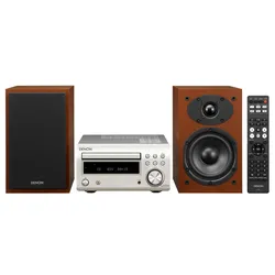 DENON Micro-Hifi-System 2x30W CD MP3 WMA BT UKW DAB+ si-kirschholz D-M41DABSPCWE...