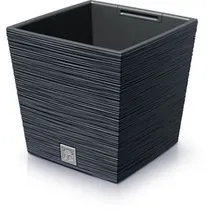 Prosperplast DSK240WS-S433 Blumentopf DFS240 24 x 24 cm, Ø Anthrazit - Grau