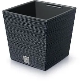 Prosperplast DSK240WS-S433 Blumentopf DFS240 24 x 24 cm, Ø Anthrazit - Grau