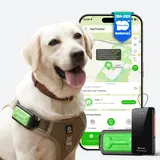 GlocalMe KeyTracker für Hunde, Globaler GPS-Tracker mit 6 Ortungstechniken, 4G LTE Smart-Tracker, Live-Ortung, Positionsverlauf, Aktivitätstracking, Hundefreundliches Design