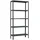 Proregal Wohnregal Living Koala Metal mit 5 Fachböden HxBxT 180 x 80 x 30 cm Fachlast 150 kg Anthrazit/Anthrazit