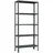 Proregal Wohnregal Living Koala Metal mit 5 Fachböden HxBxT 180 x 80 x 30 cm Fachlast 150 kg Anthrazit/Anthrazit