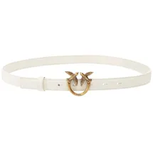 PINKO Damengürtel Leder gold/weiß 85