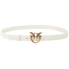 PINKO Damengürtel Leder gold/weiß 85