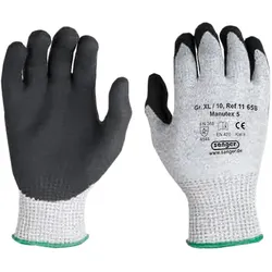 Sänger Manutex HPPE-Schnittschutz-Strickhandschuhe - 12 Paar (Schnittschutzklasse 5 oder 3) - Größe: XL (10) - Verpackungseinheit: 12 Stück - Schnittschutzklasse: Klasse 5
