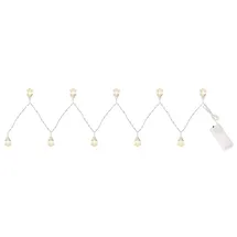 GLOBO LED Lichterkette Kunststoff 120 cm Silber