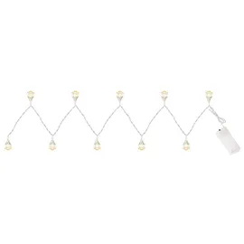 GLOBO LED Lichterkette Kunststoff 120 cm Silber