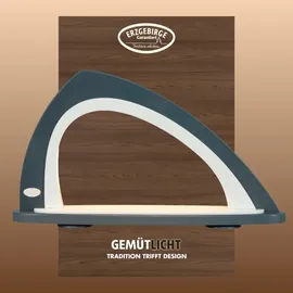 Weigla LED Schwibbogen "Weihnachtsdeko, Made in Germany", grau