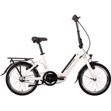 SAXONETTE E-Bike Compact Premium Plus, 7 Gang, Mittelmotor 250 W, (mit Akku-Ladegerät) weiß