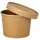 Papstar Suppenbecher Pappe rund 350 ml Ø 9,8 cm 25 St. Braun