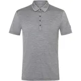 super.natural Herren Bio J Polo T-Shirt (Größe M, grau)