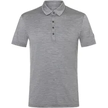 super.natural Herren Bio J Polo T-Shirt (Größe M, grau)