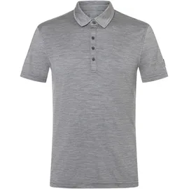 super.natural Herren Bio J Polo T-Shirt (Größe M, grau)
