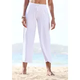 beachtime by lascana 7/8-Strandhose Wide-Leg Weiß 40/42