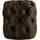 deluke Sitzhocker BADOR Samt 42 x 46 x 42 cm Dunkelbraun