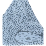 David Fussenegger Babydecke Velvet Leopard 65x90 cm hellblau