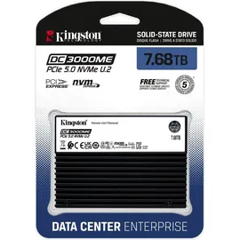 Kingston DC3000ME PCIe 5.0 NVMe U.2 SSD 7.68TB, U.2 / PCIe 5.0 x4 (SEDC3000ME/7T6)