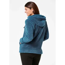GOLDNER Flausch-Freizeitjacke in Blousonform Petrol 54