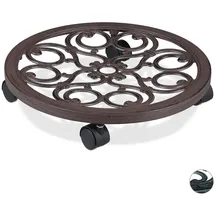 Relaxdays Pflanzenroller rund Ø 38 cm