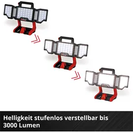 Einhell Akku-Lampe Aluminium/Kunststoff/Leder rot/schwarz/weiß ohne Akku