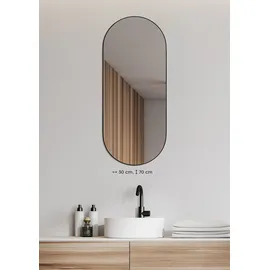 Mirrors and More Josephine 30 x 70 cm Schwarz