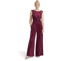 Vera Mont Damen Jumpsuit im Glitzer-Look 46, Rot/Grau - 46W