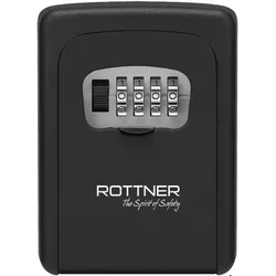 Rottner Schlüsseltresor KeyCare Zahlenkombinationsschloss schwarz, inkl. Montagematerial, T06464