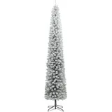 vidaXL Weihnachtsbaum Schlank mit Ständer Beschneit 270 cm PVC