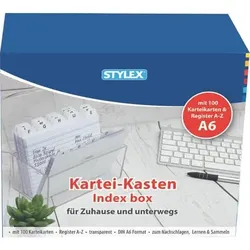 Karteikasten, A6, Plastik transparent