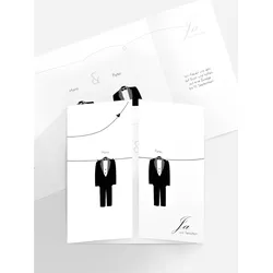 Hochzeitskarten Einladungen selbst gestalten mit Spruch und Fotos im Onlinedesigner bei Meine-Kartenmanufaktur.de