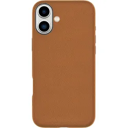 eSTUFF iPhone 16 INFINITE VENICE Magnetic Leather Cover - Brown