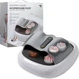 Sharper Image Shiatsu-Fußmassagegerät Fußmassage, mit Akupressur, Kompressions- & Wärmefunktion weiß