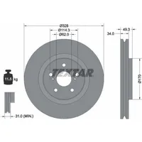 Textar Bremsscheibe PRO+