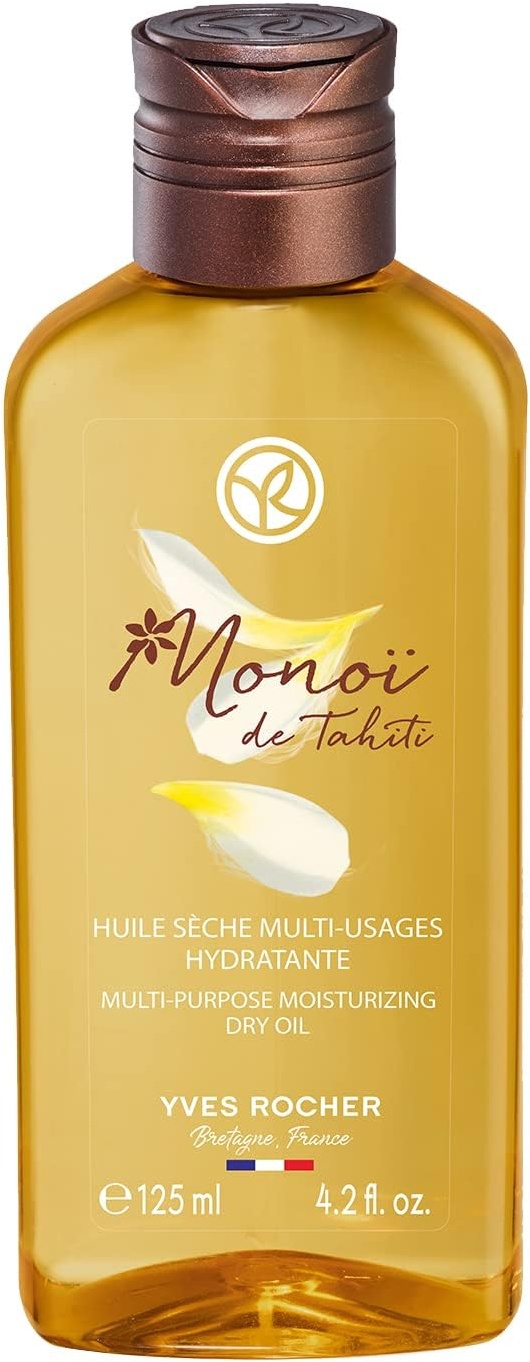 Yves Rocher Monoï Trockenes Öl Multi-use | Körperöl und Haaröl für Haut und Haar mit paradiesischem Duft | exotische Pflege für den ganzen Körper und die Haare