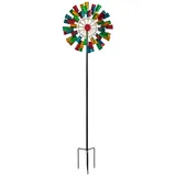 Dehner Riesen Windrad Ø 61 cm Höhe 213 cm Bunt