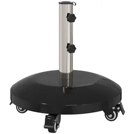 vidaXL Schirmständer Granit 29 kg Schwarz