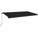 vidaXL Einziehbar Gelenkarmmarkise 600 x 350 cm anthrazit 3069239